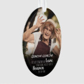 Grandma Photo Tribute Ornament kerstboom (voorkant)