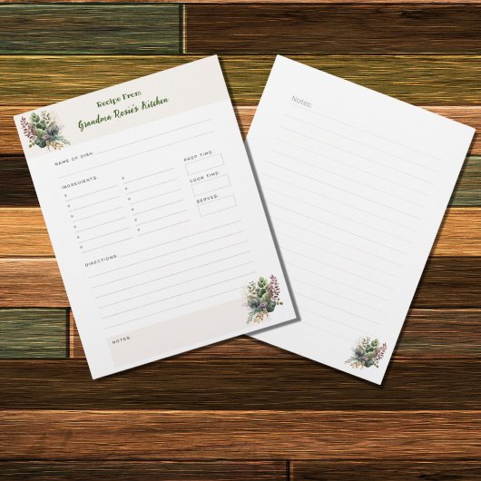 Grandma Recipes | Bijgewerkte Rustic Recipe Page