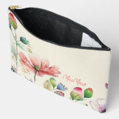 “Grandma’s Garden” Print Cosmetic Bag Etui (Open)