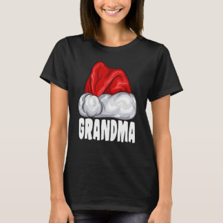 Grandma Santa Hat Kerstmis Pajama Matching Famil T-shirt