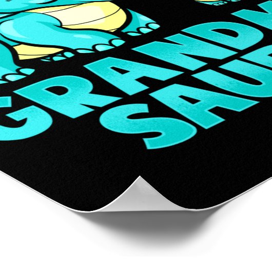 Grandma Saurus Funny Grandmasaurus Dinosaur  Poster (Hoek)
