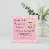 GrandMa sera Baby shower Invitation (Debout devant)
