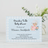 GrandMa sera une invitation Baby shower (Debout devant)
