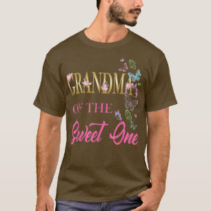 Grandma Sweet One 1e verjaardag Theme Family Butte T-shirt
