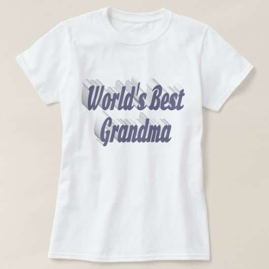 Grandma texte gris T-shirt (Design devant)
