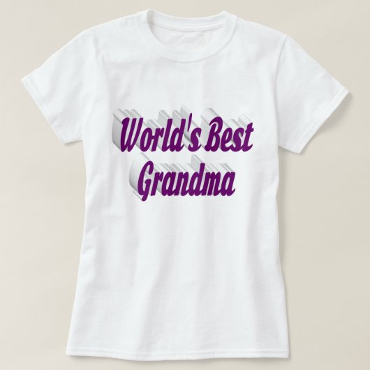 Grandma texte violet T-shirt (Design devant)