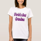 Grandma texte violet T-shirt (Devant)