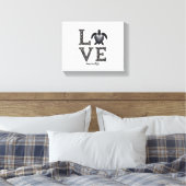 Grandma Turtle - Love Mimi Life Zee Turtle, Mimi T Canvas Afdruk (Insitu (Slaapkamer))