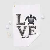 Grandma Turtle - Love Mimi Life Zee Turtle, Mimi T Golfhanddoek (Insitu)