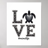 Grandma Turtle - Love Mimi Life Zee Turtle, Mimi T Poster (Voorkant)