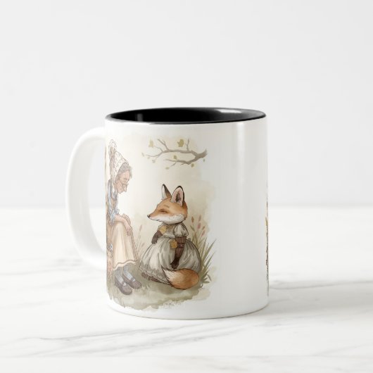 Grandma Whimsical & Fox Café Mug - Cosy Kind_One (Devant gauche)