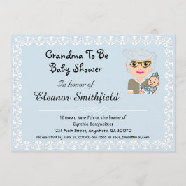GrandMa wordt Baby shower Invitation Kaart