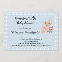 GrandMa wordt Baby shower Invitation