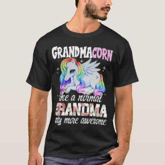 Grandmacorn Cute Unicorn Lover Moederdag oma T-shirt