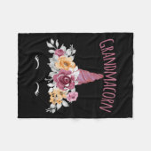 Grandmacorn Unicorn Grandma Premium Fleece Deken (Voorkant (Horizontaal))