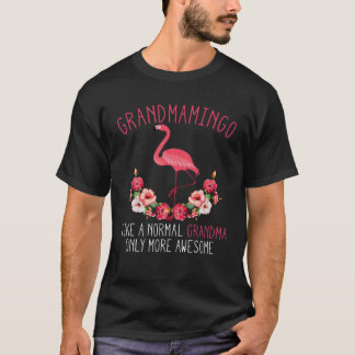Grandmamingo Blessed Grandma Flamingo Granny Grand T-shirt