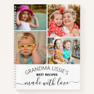 Grandma's Best Recipes Cookbook 5 Foto Collage Notitieboek