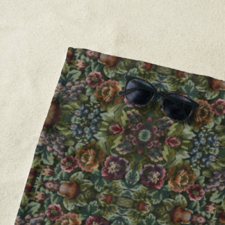 Grandma's Comfy Vintage Floral version 2 Dopp Kit Strandlaken