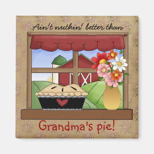 Grandma's Country Pie magnet Magneet