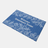 Grandmas House Lace Personalize Deurmat (Schuin)