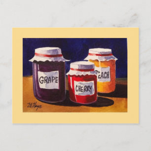 Grandma's Jelly Jars Post Card Briefkaart