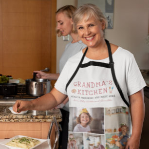 Grandma's Kitchen   8 Foto gepersonaliseerd Schort