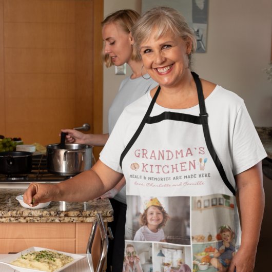 Grandma's Kitchen | 8 Foto gepersonaliseerd Schort