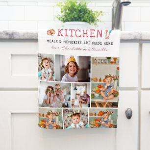 Grandma's Kitchen   8 Foto gepersonaliseerd Theedoek
