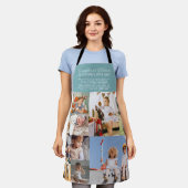 Grandma's Kitchen | Collage foto's in kleurenblok Schort (Gedragen)