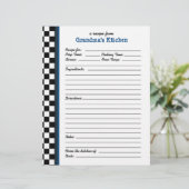 Grandmas Kitchen Gecontroleerde Blue Accent Recipe (Staand voorkant)