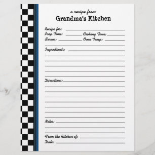 Grandmas Kitchen Gecontroleerde Blue Accent Recipe