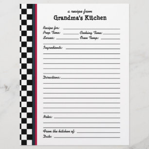 Grandmas Kitchen Gecontroleerde Red Accent Recippa