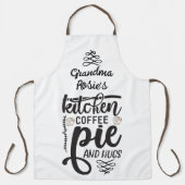 Grandma's Kitchen | Gepersonaliseerde koffie-bijen Schort (Voorkant)