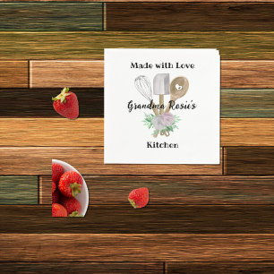Grandma's Kitchen Made with Love Personalized Servet