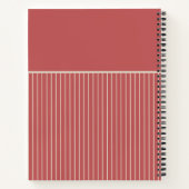 Grandma's Kitchen Stripe Custom Recipe Notitieboek (Achterkant)