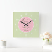 Grandmas Know Er is altijd Time Wall Clock Vierkante Klok (Huis)