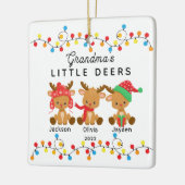 Grandma's Little Deers Christmas Ornament (Links)