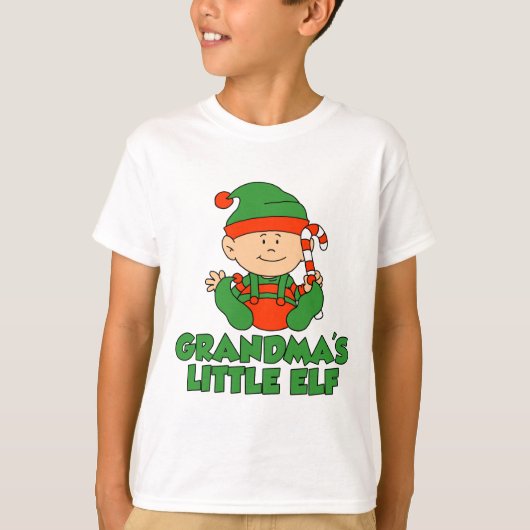 Grandma's Little Elf T-shirt (Voorkant)