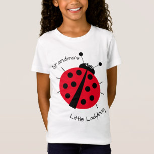 Grandma's Little Ladybug Girly Kinder Cartoon T-shirt