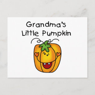 Grandma's Little Pumpkin T-shirts en giften Briefkaart