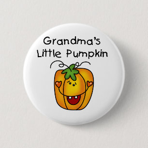 Grandma's Little Pumpkin T-shirts en giften Ronde Button 5,7 Cm
