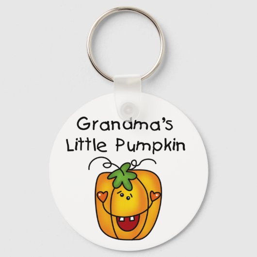 Grandma's Little Pumpkin T-shirts en giften Sleutelhanger (Voorkant)