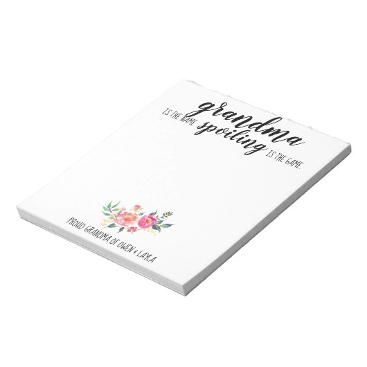 Grandma's Note Pad Notitieblok (Gedraaid)