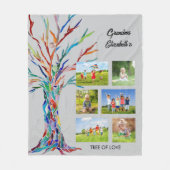 Grandma's Photo Collage Fleece Blanket Deken (Voorkant)