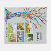 Grandma's Photo Collage Fleece Blanket Deken (Voorkant (Horizontaal))