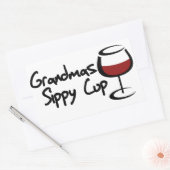 Grandmas sippy cup rechthoekige sticker (Envelop)