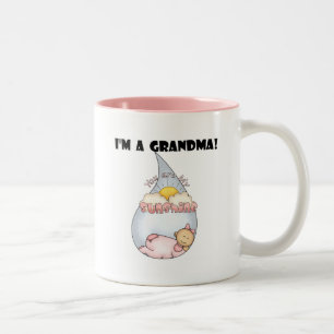 Grandma's Sunshine - Girl Tshirts en Gifts Tweekleurige Koffiemok