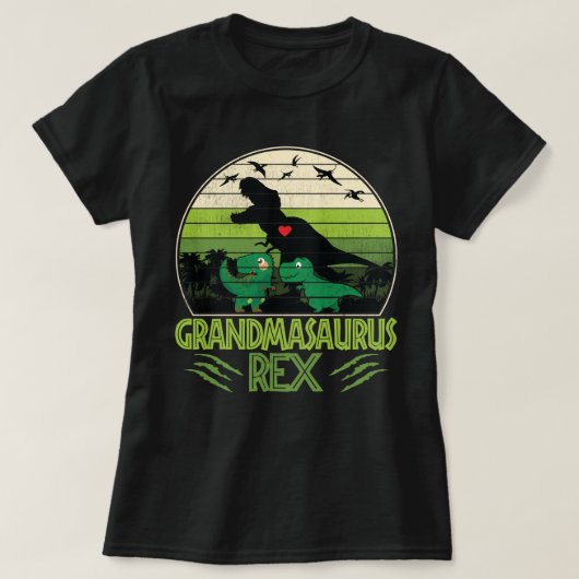 Grandmasaurus Rex Funny Dinosaur Moederdag Gift T-shirt (Design voorkant)