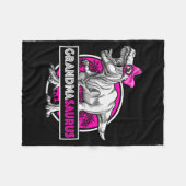 Grandmasaurus T-rex Matching Funny Grandma Saurus Fleece Deken (Voorkant (Horizontaal))