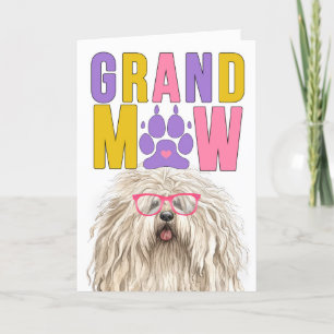 GrandMAW Puli Hond Grappige Grootouders Dag Feestdagen Kaart